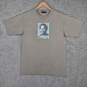 RARE Vintage Serial Killer OJ Simpson Honky T Shirt Mens Large Tan‎ Graphic Tee